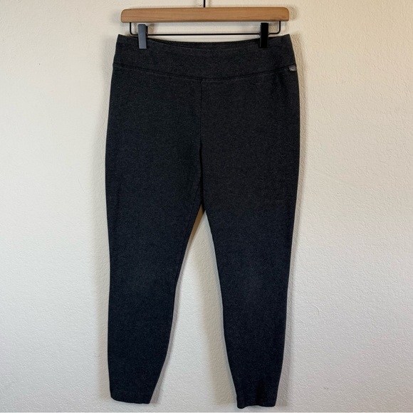 Eddie Bauer Outdoor Charcoal Gray Pull On Stretch Waist Leggings Size Medium - Picture 1 of 9
